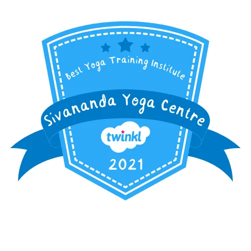 Twinkl badge naming Sivananda Yoga Centre a Best Yoga Training Institute, 2021